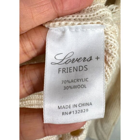 Lovers + Friends Wool Keeney Distressed Turtleneck Sweater Dress Knit sz XS - Picture 8 of 8